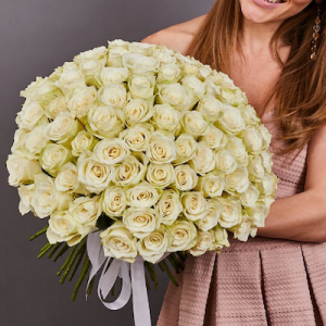 send 101 white roses in antalya
