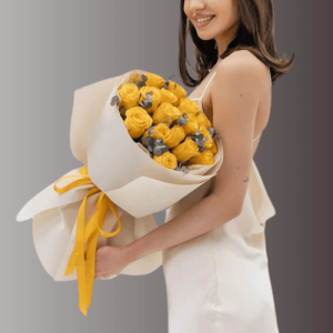 15 yellow rose bouquet delivery in antalya